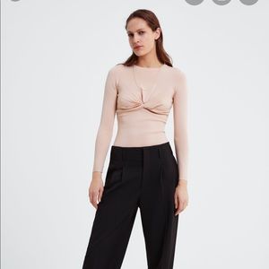 ZARA knit sweater pink (NWOT)